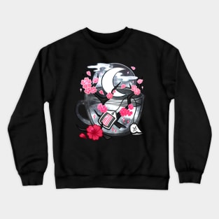 Pride Flag Teacup - Moonlight Sakura Demigirl Crewneck Sweatshirt